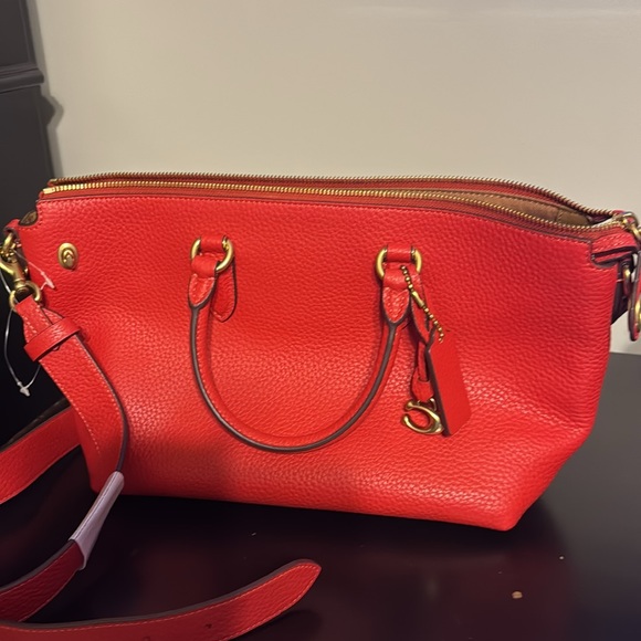 Brand New with Tags Coach Sport Red Satchel - Picture 3 of 6